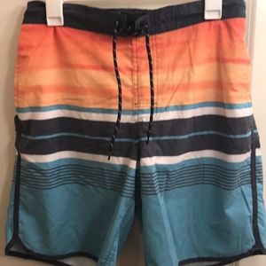 Tropical color swimming board shorts